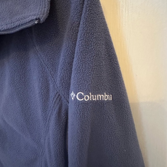 Columbia Navy Blue Fleece Quarter Zip - Picture 4 of 4